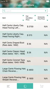 Coins - A Price Catalog for Coin Collectors screenshot 1