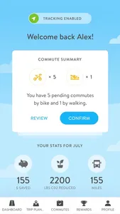 Commute Tracker by RideAmigos screenshot 0