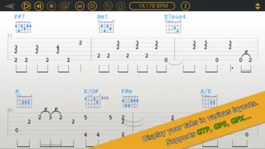 Mulody - Guitar Tab Player screenshot 0