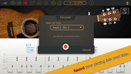 Mulody - Guitar Tab Player screenshot 2