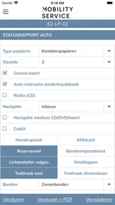 Mobility Service aflevering screenshot 2