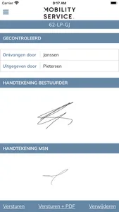 Mobility Service aflevering screenshot 4