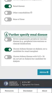 ICD-CRT Appropriate Use screenshot 4