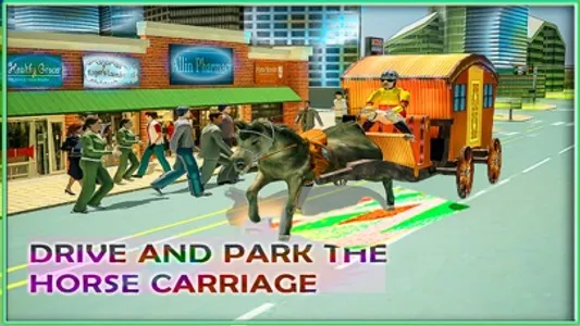 Horse Carriage 2016 Transport Simulator – Real City Horse Cart Driving Adventure screenshot 0