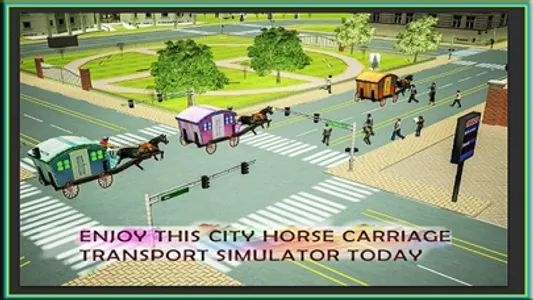 Horse Carriage 2016 Transport Simulator – Real City Horse Cart Driving Adventure screenshot 1