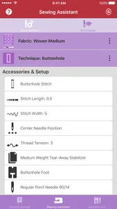Singer Sewing Assistant screenshot 2