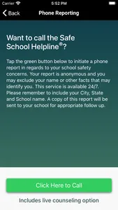 Safe School Helpline screenshot 1