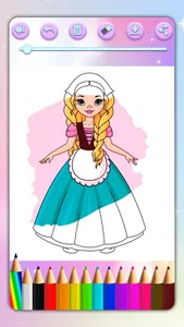 Fairy Princess Coloring Pages screenshot 2