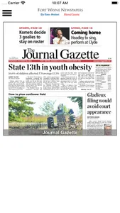 The Fort Wayne Journal Gazette screenshot 0