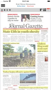 The Fort Wayne Journal Gazette screenshot 1