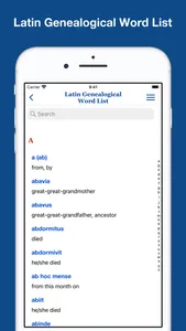 Latin Word List Collection screenshot 4