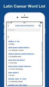 Latin Word List Collection screenshot 5