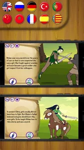 Mulan Classic tales - interactive book for kids. screenshot 0