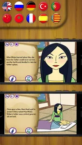 Mulan Classic tales - interactive book for kids. screenshot 2