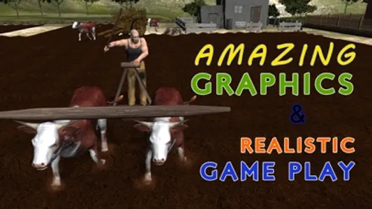 Bull Cart Farming Simulator – Bullock riding & racing simulation game screenshot 1