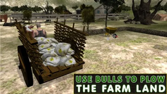 Bull Cart Farming Simulator – Bullock riding & racing simulation game screenshot 2