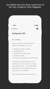 Zen Habits by Leo Babauta screenshot 2