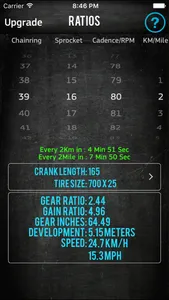 Bike Gear Calculator GearRatio screenshot 0