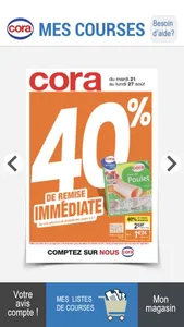 Cora, mes courses & prospectus screenshot 0