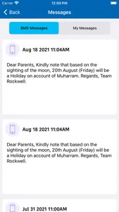 RockWell Parent Portal screenshot 2