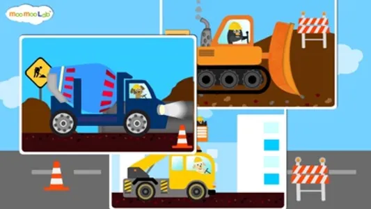Construction Vehicles - Digger, Loader Puzzles, Games and Coloring Activities for Toddlers and Preschool Kids screenshot 4