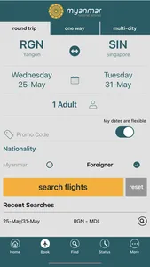 Myanmar National Airlines screenshot 0
