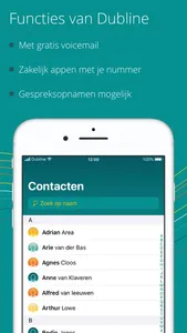 Dubline - 2 telnrs op 1 mobiel screenshot 1