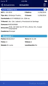 Receptores Judiciales Chile screenshot 4