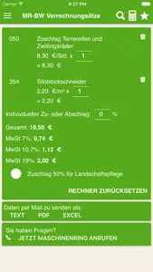 MR-BW Verrechnungssätze screenshot 3