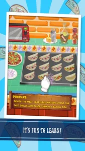 Tessa’s Taco’s – learn how to bake your taco’s in this cooking game for kids screenshot 2