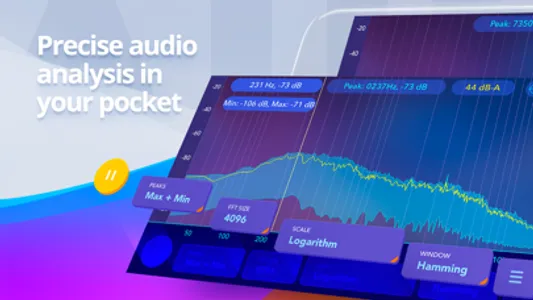 Audio spectrum analyzer EQ Rta screenshot 0