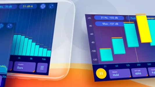 Audio spectrum analyzer EQ Rta screenshot 1