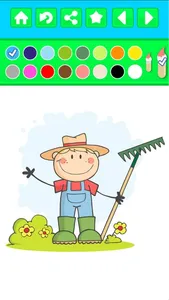 Farm Animals Peekaboo Coloring Book - Free Kids Printable Pages screenshot 1