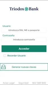 Triodos Bank. Banca Móvil screenshot 1