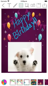 Create birthday cards photos screenshot 0