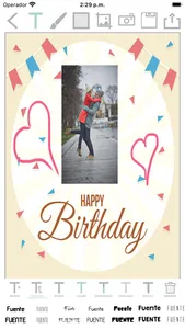 Create birthday cards photos screenshot 1