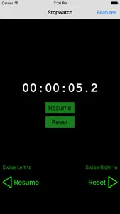 Hands-free Stopwatch: use hand gestures to control timer for swimming and kitchen screenshot 1