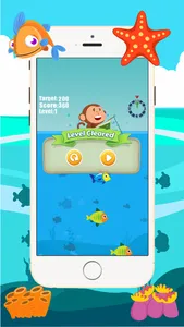 Monkey Fishing Catch Big Fish Game For Kids screenshot 3