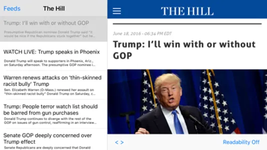 Trump News - The Unofficial News Reader for Donald Trump screenshot 4