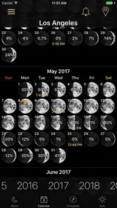 Moon Phases and Lunar Calendar screenshot 1