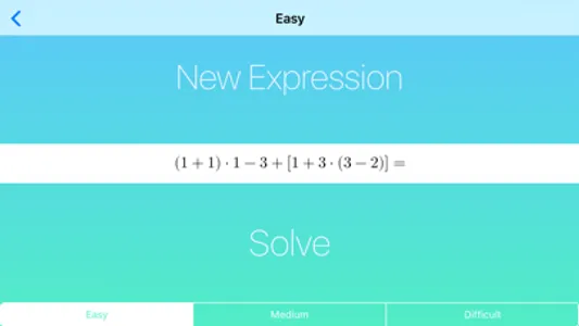 Mathematical Expressions - Generator and Solver screenshot 0