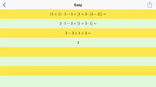 Mathematical Expressions - Generator and Solver screenshot 1