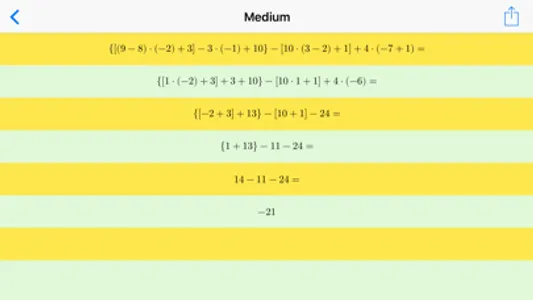 Mathematical Expressions - Generator and Solver screenshot 3