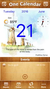 OneCalendar Free - All in one calendar screenshot 1