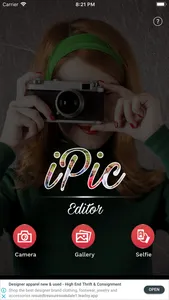 iPic Editor - Photo Editing Ap screenshot 1