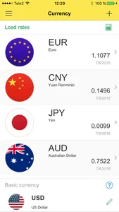 Currency: Convert Foreign Money Exchange Rates for Currencies from USD Dollar into EUR Euro screenshot 0