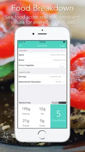 Food Score Calculator for Weight-Loss Nutrition screenshot 1