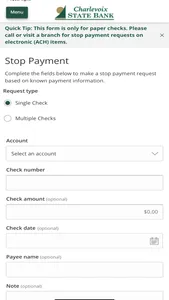 Charlevoix State Bank Mobile screenshot 3
