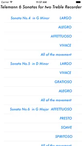 Telemann 6 Sonatas (4-6) screenshot 0