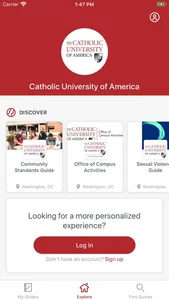 Catholic University of America screenshot 1